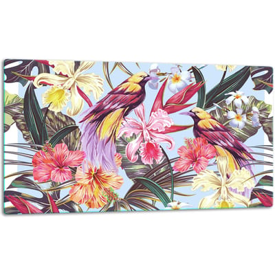 TMK ArtDeko - Snijplank Glas - 52x30 cm - Kleur: Bloemen