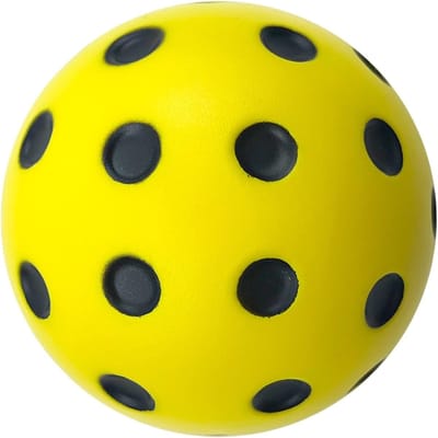 Pickleball Schuimballen - Zachte Ballen - Binnen Spelen - Stil En Constant - 7.4 cm Diameter - Geel