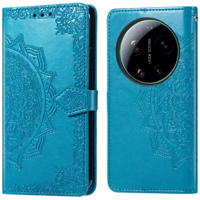imoshion Hoesje - Geschikt voor Xiaomi 17 Ultra - Mandala Bookcase - Turquoise