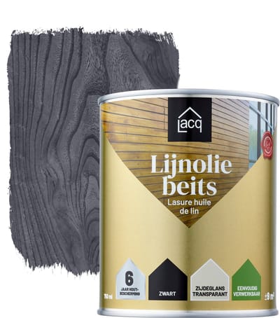 Lacq Lijnolie Beits 0,75L - 0.75L - Zwart
