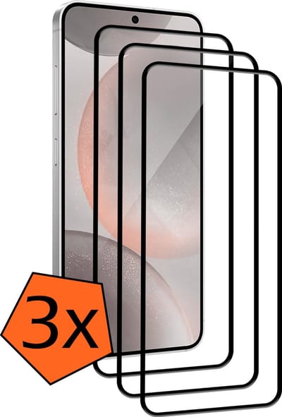 Screenprotector - 3 Stuks - Geschikt voor Samsung Galaxy S24 - Full Cover - Gehard Glas - Beschermglas - Tempered Glass - Screen Protector