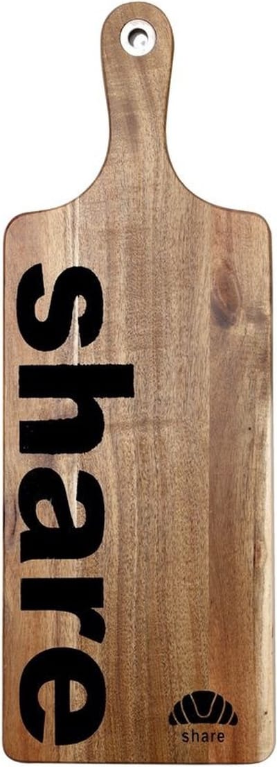 Renberg Snijplank -47,5x17x1,5cm- - Stevig- Duurzaam - Serveerplank - Rubberwood -Share