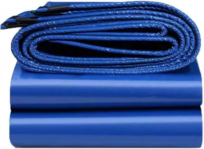 Zeildoek Zwaar - Grondzeil Tentdoek - Afdekken Beschermen - Verdikt PVC Materiaal - 1.2x1.2m - Blauw