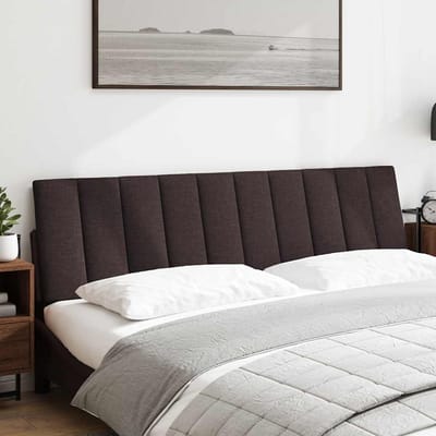 vidaXL - Hoofdbordkussen - "Hanko" - 180 - cm - stof - donkerbruin