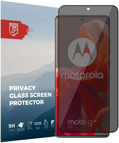 Rosso Privacy Screen Protector Geschikt voor de Motorola Moto G85 - 9H Gehard Glas - Case Friendly Tempered Glass - Eenvoudige Installatie