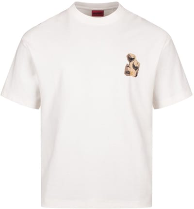 Regular fit t-shirt van puur katoen model 'Detzi'