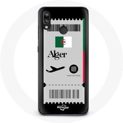 Hoesje voor Huawei P20 Lite - Vliegticket - Zwart - Flexibel - Bescherming - Gemengd