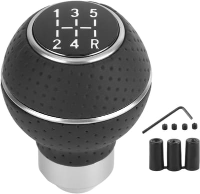 Dailygoods- Pookknop Aluminium - Universele Vervanging - 5 Versnellingen - Stijlvol - Eenvoudige Installatie - Verbeterd Interieur - Versnellingspook