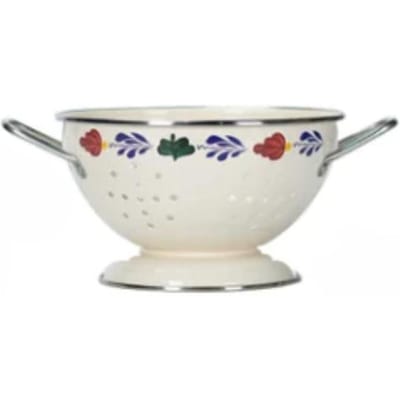 8/12 inch Bloemen Metalen Fruitborden Wandmontage Kom Keuken Afdruipmand voor Fruit Tafel Eten Snacks Saladeschaal Servies white