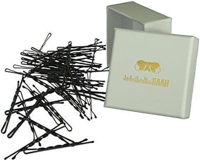 Haarklemmen Set - Haarspelden - Haar Styling - Ultra Grip Gedraaid - 50 Stuks - Zwart