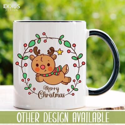 Merry Christmas Mok - Kerstversiering - Kerstcadeau - Koffiemok - Kersrmis cadeutje - Cadeautje voor haar- Mokken - Cadeau voor man - Cadeau voor vrouw - Valentijn cadeautjes - Koffiekopjes