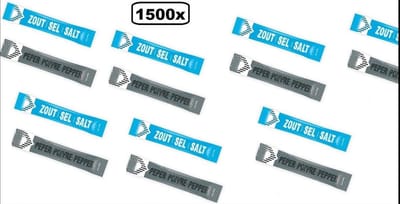 1500x Zout en peper sticks