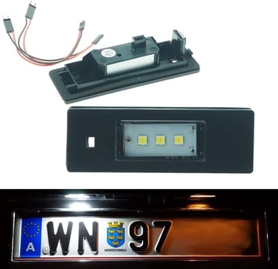 Kentekenplaatverlichting LED - Xenon Wit - Auto Verlichting - Waterdicht CANbus Systeem - 11 x 6.4 x 4.4 cm