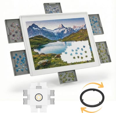 Sitl For You Draaibaar Puzzelbord met Opbergsysteem - Portpuzzle - Puzzeltafel - Draaibaar met 6 Lades - 1500 Stukjes