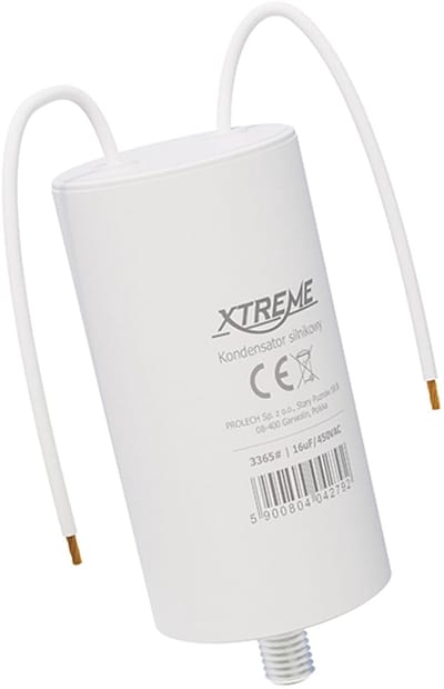 XTREME Motorcondensator 16µF 450V AC - Condensator met Kabels - Start/Bedrijf