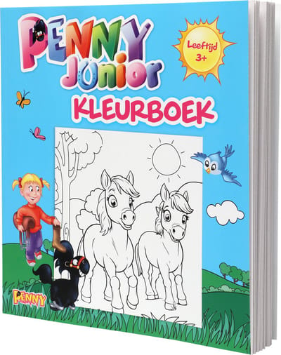 Penny Paarden Kleurboek JUNIOR - Kleurboek met Paarden - Tekenboek - Tekenen - Paard - Paarden Spullen - Pony - Veulen