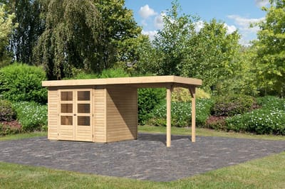 Tuinhuis Askola 3 met overkapping 491 x 238 cm
