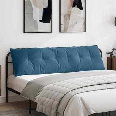 vidaXL - Rugkussen - Blauw - 180 - x - 50 - cm - Corduroy - stof