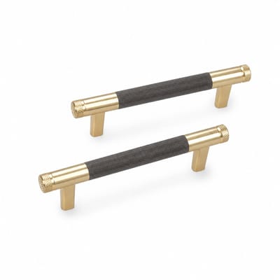 2 Stuks Kastgrepen Goud Moderne Handgrepen,96mm Gatafstand Deurgrepen Keuken Ladegrepen,Vintage Meubelgrepen Voor Keukenkasten,Commode,Garderobe(Gouden Grijs)