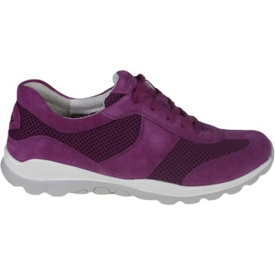 Gabor rollingsoft sensitive 46.966.49 - dames rollende wandelsneaker - Paars - maat 37.5 (EU) 4.5 (UK)
