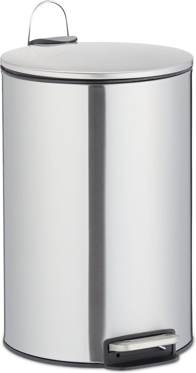 pedaalemmer 12 l - rvs - binnenemmer - softclose - wc - keuken - badkamer - zilver