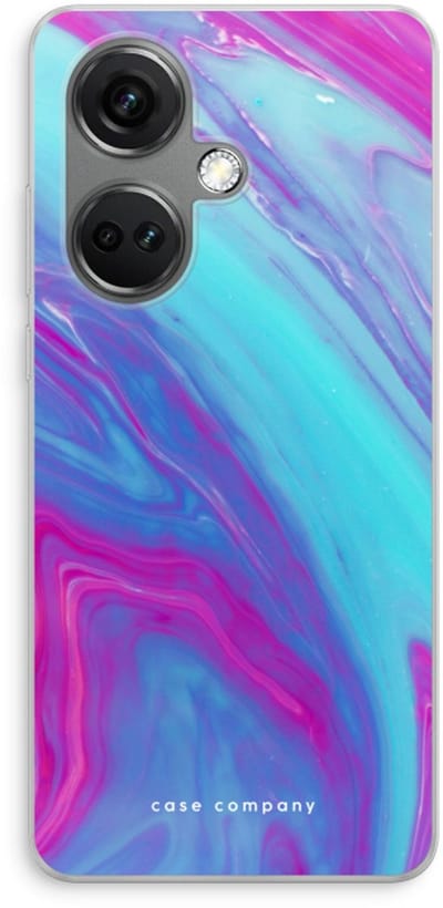 Case Company® - Hoesje geschikt voor OnePlus Nord CE 3 hoesje - Zweverige regenboog - Soft Cover Telefoonhoesje - Bescherming aan alle Kanten en Schermrand