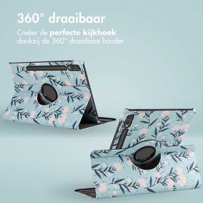 imoshion Tablet Hoes - Geschikt voor Samsung Galaxy Tab S10 Plus / Galaxy Tab S9 11.0 inch FE Plus / Galaxy Tab S9 11.0 inch Plus - 360° Draaibare Design Bookcase 2.0