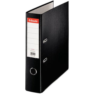 Esselte Eko 11257 - Ordner - A4/75mm - Zwart - Duurzaam - Milieuvriendelijk - Stevig