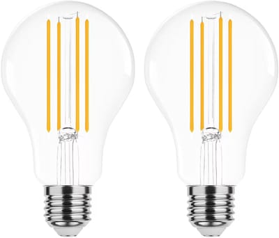 Modee E27 LED Filament Lamp 12W - 1521lm - 2700K - Extra Warm Wit - LED Lamp A70 - Vervangt 100W Gloeilamp - 2 stuks