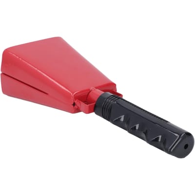 Koebel Metaal PVC Ergonomische Handgreep Aanmoedigingsbel Geluidsmaker met Polsband voor Sportevenementen pink