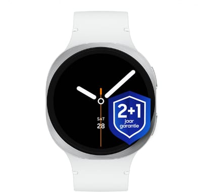 Samsung Galaxy Watch8 - smartwatch - 44mm - Zilverkleurig + 1 jaar extra garantie