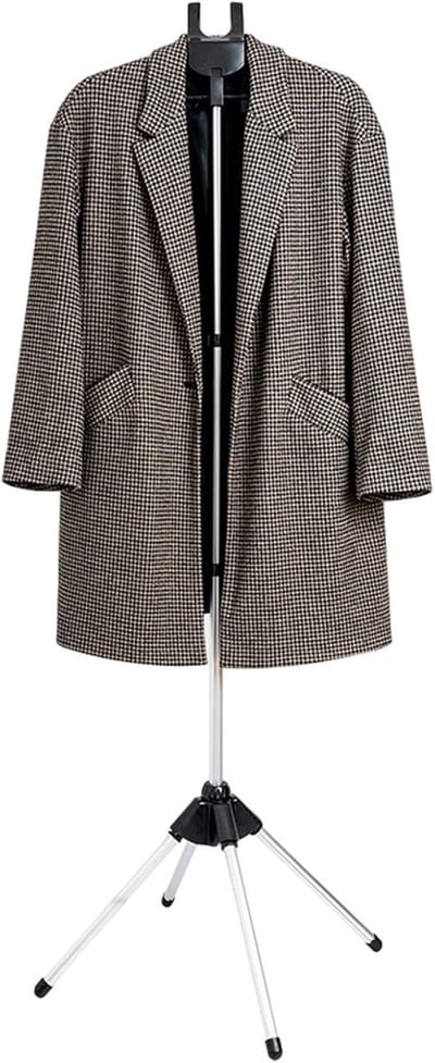 Kledingrek Stomer - Stoom standaard - Kleding kreukvrij - 360 graden draaibaar - Tot 155 cm - Zwart