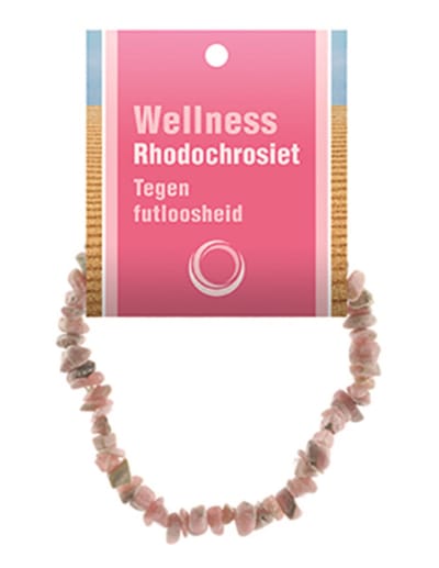 Rhodochrosiet splitarmband + kaart