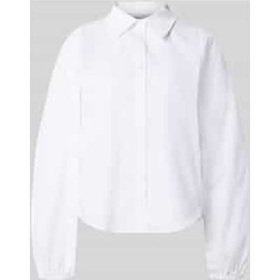 Regular fit overhemdblouse met ballonmouwen model 'Sunna'