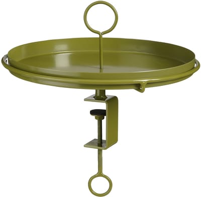 Aston tray with clamp detachable d. green - h30xd30,5cm