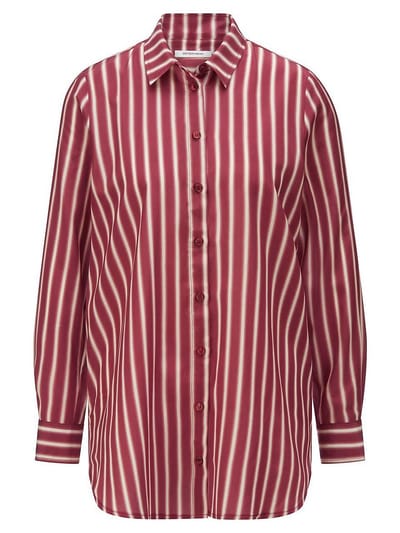 Lange blouse Van Peter Hahn rood