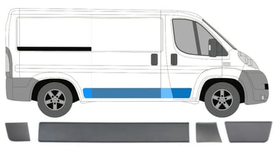 Sierlijsten set voor Fiat Ducato 2006-2018 / Rechts