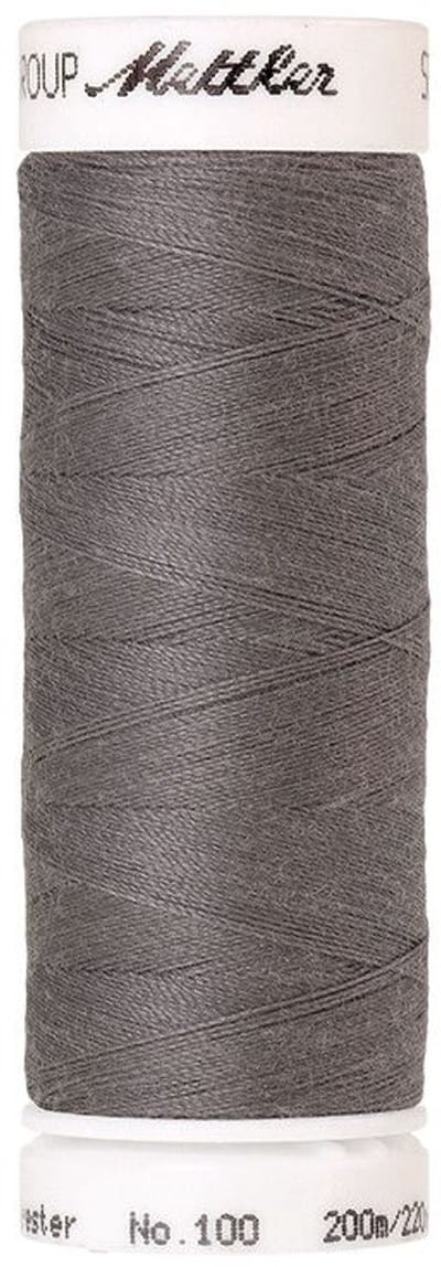 Amann Mettler Seralon Naaigaren – Tin (0318) – 200 m – No. 100 – 100% Polyester – Per Stuk