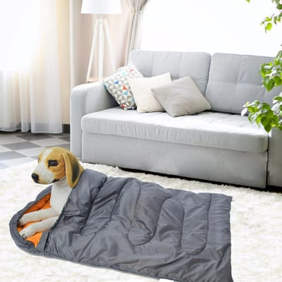 Imperméable   Sac de Couchage Épais pour Chien Lit pour Animal de Compagnie Tapis Chaud d'Extérieur pour Chien Conception Portable   Matériau de Haute Qualité   Multifonctionnel   Convient pour Tra