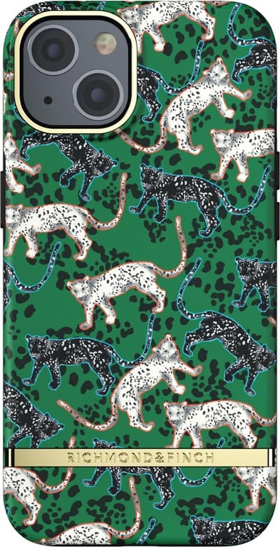 Richmond & Finch - Trendy geschikt voor iPhone 13 Pro Hoesje - green leopard | green leopard