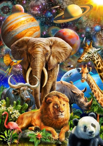 Legpuzzel - Puzzelspel - Ontspanning thuis - 1000 stukjes - Multicolor