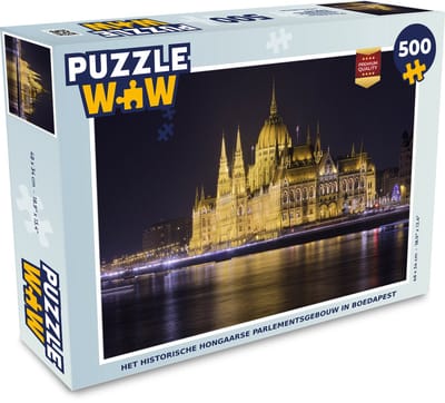 Puzzel Het historische Hongaarse parlementsgebouw in Boedapest - Legpuzzel - Puzzel 500 stukjes
