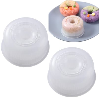 2 stuks Ronde sushivorm - Kan worden gebruikt om donutvormen te maken - Vorm voor het maken van rijstballen - DIY sushi-gereedschap - 8*7*4 cm - Geschikt voor liefhebbers van rijstballen om thuis DIY sushi te maken - Originele kleur.