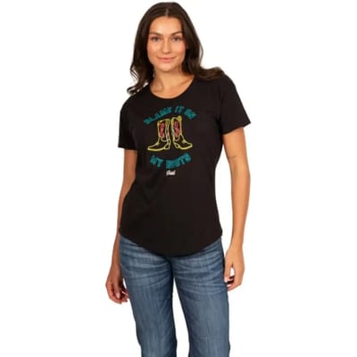 Dames-T-shirt Ariat Blame It On My Boots