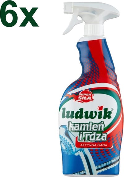 Ludwik - Super Power - Kalk Verwijderaar Spray / Actief Schuim - 6x 750ml - Voordeelverpakking