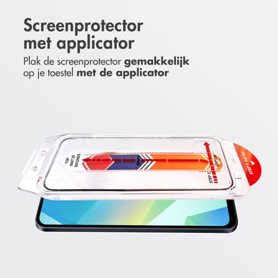 Accezz Screen Protector - Geschikt voor Samsung Galaxy A16 (4G) / A16 (5G) / A17 (5G) / A17 (4G) - Glas Screenprotector met Anti-dust Applicator