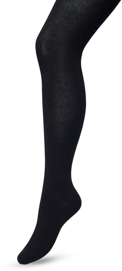 Bonnie Doon Biologisch Katoenen Maillot Dames Zwart maat 36/38 S - Uitstekende pasvorm - Gladde Naden - OEKO-TEX gecertificeerd - Bio Cotton Tights - Duurzaam en Huidvriendelijk Bio Katoen - Black - BP051900.101