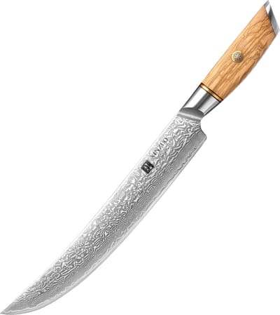 Vleesmes van de Xinzuo B37 Damascus Series