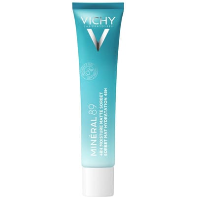 Vichy Minéral 89 48H Moisture Matte Sorbet Hydraterende Gel - Geschikt voor een gevoelige huid - Verrijkt met hyaluronzuur - 40ml