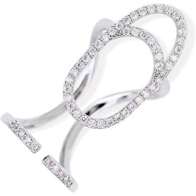 Nieuwe Gothic Metal Lijn Dunne Nagelringen Voor Vrouwen Dagelijkse Vingertop Beschermhoes Trendy Ring Sieraden Cadeau Voor Vriendin Manicure Resizable white